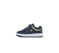 Champion RD18 B PS Low Sneakers, Blu Marino/Limone/Grigio (BS507), EU32 Bambini e Ragazzi-FW24