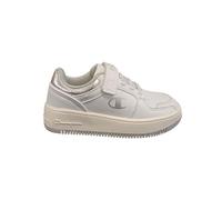 Champion RD18 Foil G PS Low Sneakers, Bianco/Argento (WW015), EU33 Bambine e Ragazze-FW24