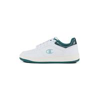 Champion RD18 Foil W Low Sneakers, Bianco/Verde Scuro (WW010), EU38 Donna-FW24
