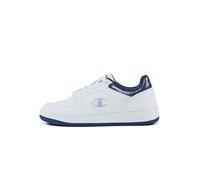 Champion RD18 Foil W Low, Sneakers Donna, Bianco/Blu Profondo (WW011), 36.5 EU