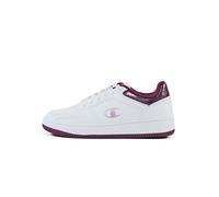 Champion RD18 Foil W Low, Sneakers Donna, Bianco/Borgogna (WW013), 36 EU