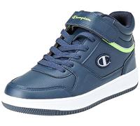 Champion RD18 Vintage Mid B GS, Sneakers, Blu Marino/Grigio/Verde (BS010), 39 EU