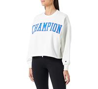 Champion Rochester 1919-C-Campus Oversize Crop Felpa, off-White (Way), L Donna