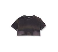 Champion Rochester 1919-Champion Logo Tie Dye Oversized T-Shirt, Nero, 11-12 Anni Bambine e Ragazze