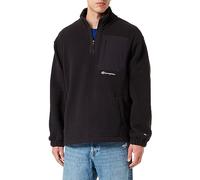 Champion Rochester 1919 Eco Future - Recycled Polar Half Zip Felpa, Nero, XL Uomo FW23