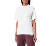 Champion Rochester 1919 Rochester 1919 Logo W - Athletic Jersey Combed Oversized Crewneck T-Shirt, Bianco Sporco College, Donna FW23