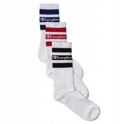 Champion Seasonal Small Script Logo Socks 3PP Crew Calze Sportive, Bianco (WW001), 43-46 Unisex-Adulto