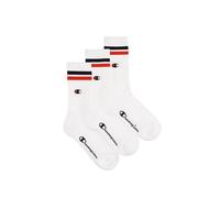 Champion Seasonal Socks C-Logo 3PP Crew Calze, Triplo Bianco, 43-46 (Pacco da 3) Unisex-Adulto