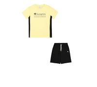 Champion Set girocollo da bambino Legacy Graphic con grande logo, Giallo (YS143), 15-16 Years