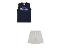 Champion Legacy Boy-Graphic Sleeveless Crewneck Set, Blu (BS501), 13-14 Years Bambini e Ragazzi