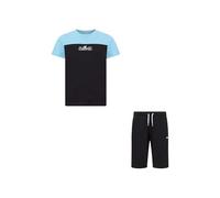 Champion Set grafico ragazzo con logo, nero (KK001), L