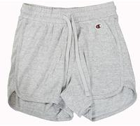Champion Short Soft Cotton 1x1 Rib Donna Logo Piccolo Cotone Grigio,M