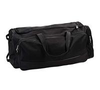 Champion Sports Borsa per Attrezzatura con Ruote: Grande Borsa da Viaggio in Nylon con Ruote per Baseball, Calcio, Basket, Calcio, Hockey e Allenamento, Colore Nero