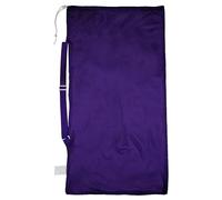 Champion Sports Borsa per attrezzatura sportiva in rete con tracolla, viola, 61 x 61 cm, multiuso, in nylon, con chiusura a cordoncino e targhetta identificativa, per palloni, attrezzatura da nuoto,