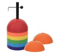 Champion Sports Soft Dome Cone Sets for Athletics And Social Distancing, Assorted Colors, Purple