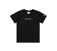 Champion SS Tee, T-Shirt Bambini e Ragazzi, Nero (Kk001), 15-16 Anni