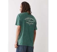 Champion - T-shirt girocollo verde con grafica sul retro XL