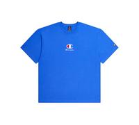 Champion Legacy Icons Plus-S/S Crewneck T-Shirt, Blu Jeans, M Uomo