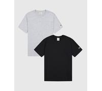 Champion Legacy-Icons 2 Pack Crewneck T-Shirt, Grigio (Em021), M (Pacco da 2) Uomo