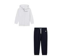 Champion Tuta Legacy con cappuccio e zip intera da ragazzo, bianco, 68