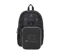 Champion Unisex Mode Lunch Kit & Backpack Combo Zaino, nero/grigio, Einheitsgröße, Set pranzo e zaino