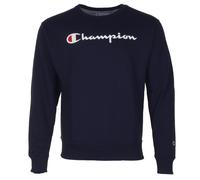 Champion Uomo Felpa Powerblend Manica Lunga e Girocollo con Scritta con Logo