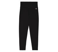 Champion Leggings da Donna a Vita Alta e Lunghezza 7/8, 117558 (IT, Testo, M, Regular, Regular, Nero)