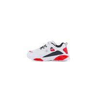 Champion Wave PU B PS Low, Sneakers, Bianco/Blu Marino/Rosso (WW005), 27.5 EU