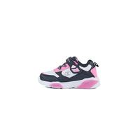 Champion Wave PU G TD Low, Sneakers Bambina, Bianco/Blu Marino/Rosa (WW012), 23 EU