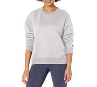 Champion Women's Sweatshirt, Powerblend, Crewneck, Sweatshirt for Women, C Logo (Reg. or Plus)