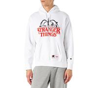 Champion X Stranger Things, Felpa con cappuccio Unisex - Adulto, Bianco (Ww001), XL