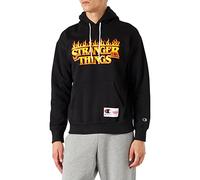Champion X Stranger Things, Felpa con cappuccio Unisex - Adulto, Nero (Kk003), M