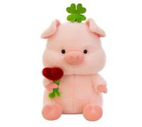 champracer Grazioso maiale di peluche a forma di maiale, piccolo maialino, regalo super morbido per bambini (25 cm)