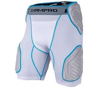 Champro Bull Rush 5, Uomo, FPGU10AWL, Alloggiamento bianco, inserto grigio., L