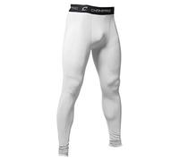 Champro CS5AWL - Collant a Compressione Unisex, in Poliestere/Spandex, Taglia L, Colore: Bianco