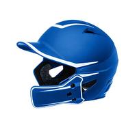 CHAMPRO HX Legend Plus Performance - Casco da baseball con protezione per mascella rimovibile, finitura opaca bicolore
