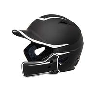 CHAMPRO HX Legend Plus Performance - Casco da baseball con protezione per mascella rimovibile, finitura opaca bicolore