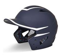 CHAMPRO HX Legend Plus Performance - Casco da battuta da baseball, con protezione delle mascelle rimovibile, con finitura opaca bicolore