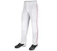 Champro Pantaloni da Baseball da Uomo a Tripla Corona Aperta con Tubo Laterale/Treccia Tripla Corona Fondo Aperto Pantaloni con Tubo