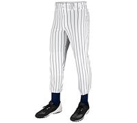 Champro - Pantaloni da Baseball da Uomo con Tripla Corona, Uomo, Bianco/Blu Navy, Large