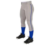 Champro Pantaloni da Softball a Vita Bassa da torneo da Uomo con Profili Laterali, Pantaloni Tradizionali a Vita Bassa con Treccia