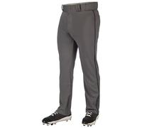 Champro Triple Crown 2.0 Open Bottom Baseball Pants with Braid Pantaloni, Grafite, Nero, XXXXL Uomo