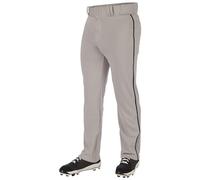 Champro Triple Crown 2.0 Open Bottom Baseball Pants with Braid Pantaloni, Grigio, Nero, M Uomo