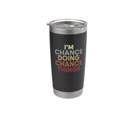 Chance Name Chance Personalized Name First Given Bicchiere termico in acciaio inox doppia parete