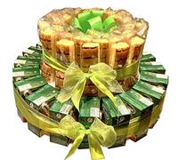 chance srl Torta di merendine e succhi di frutta set fai da te con tutto l'occorrente per una torta scenografica idea facile e economica festa di compleanno bambini scuola merenda asilo