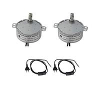 CHANCS 2 pezzi TYC-50 Kit motore sincrono 220 V 2,5-3 giri/min con estensione della spina dell'interruttore del cavo di alimentazione della lampada da 1,8 m di lunghezza