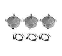 CHANCS 3PCS Motore giradischi TYC-50 220V 15-18RPM Motore elettrico sincronizzato con 1,8 m di lunghezza Interruttore del cavo di alimentazione Lampada a pedale in linea