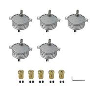CHANCS 5PCS TYC-50 Motor síncrono para tocadiscos motorizado 220V 2.5-3RPM Motor síncrono con 7 mm de diámetro interior Acoplamiento de eje flexible Kit de conector para aire