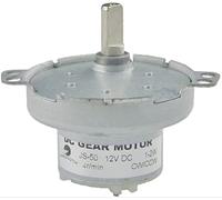 CHANCS DC 12V metallo riduttore esterno JS-50 4RPM D-albero CW/CCW Mini DC Gear Motor