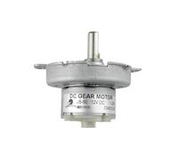 CHANCS Riduttore esterno in metallo DC 12V JS-50 80RPM D-albero CW/CCW Mini DC Gear Motor